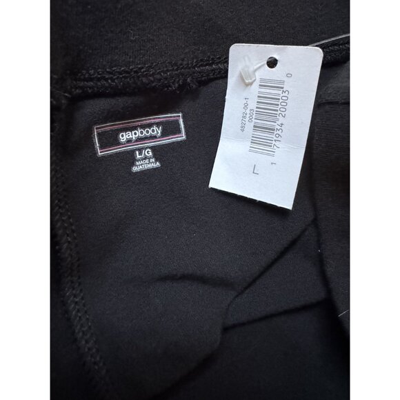 GapBody Womens Black Stretch Leggings L Cotton & Spandex Made In Guatemala - Picture 6 of 13